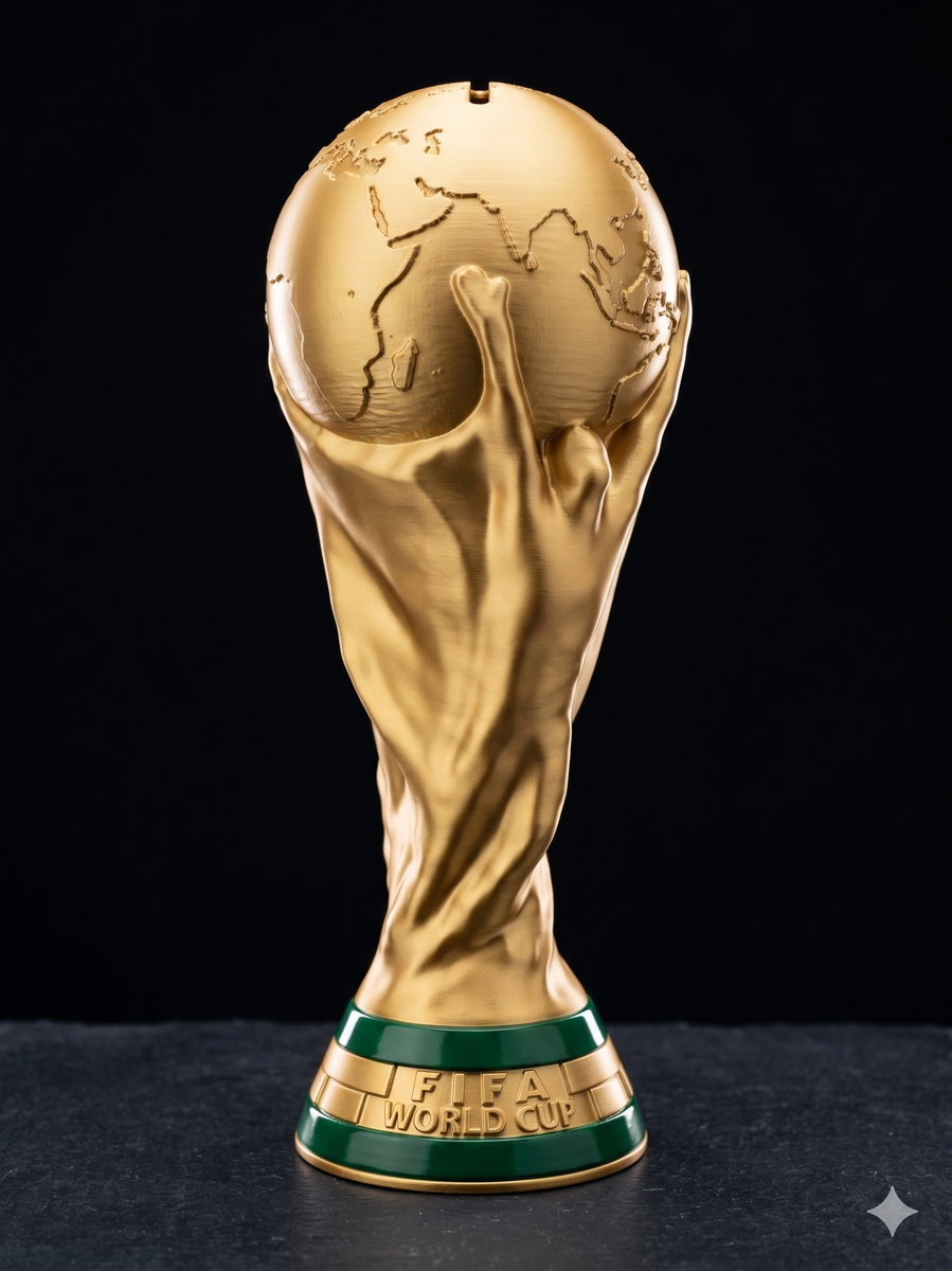 Alcancía Copa del Mundo FIFA impresa en 3D - MAS3D Ecuador